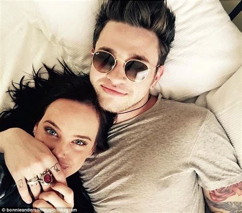 Bonnie Anderson Sparks Speculation She S Dating Reece Mastin Daily Mail Online