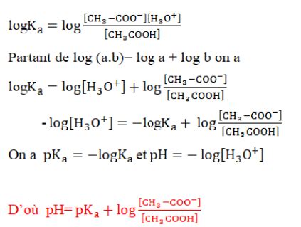 Constante D Acidit Du Couple Acide Thano Que Ion Thanoate Ch Cooh