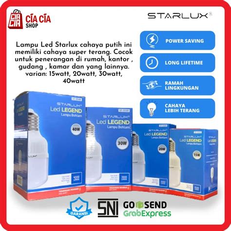 Jual LED Legend 15 Watt Lampu Bohlam LED 15W LED Legend Starlux 15 Watt