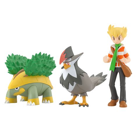 Pokemon Scale World Sinnoh Region Barry Grotle Staraptor W O Gum