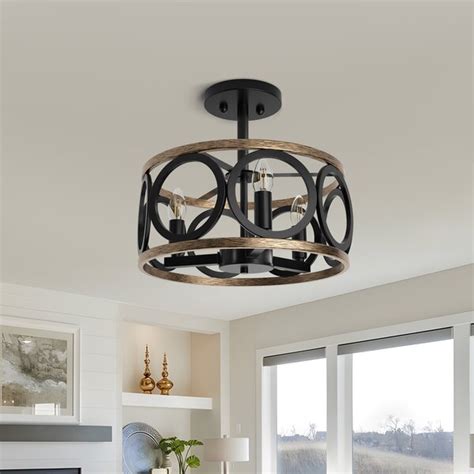 Williston Forge Wister Semi Flush Mount Reviews Wayfair Canada