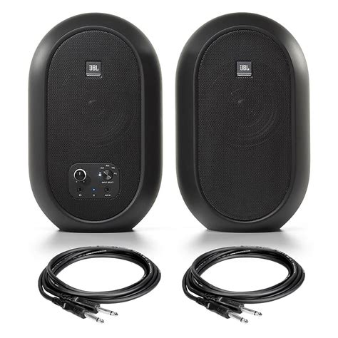 JBL 104-BT Bluetooth Monitors w/ 2 10-Foot Hosa 1/4" TS | Reverb