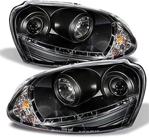 Amazon Akkon For Vw Rabbit Gti Jetta R Black Bezel Drl