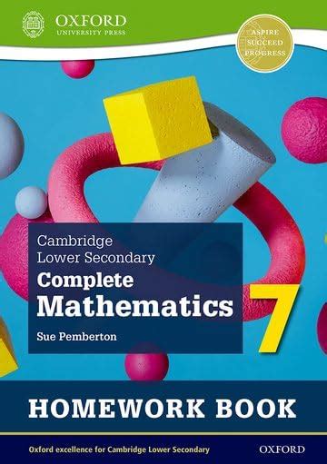 Amazon Cambridge Lower Secondary Complete Mathematics Homework