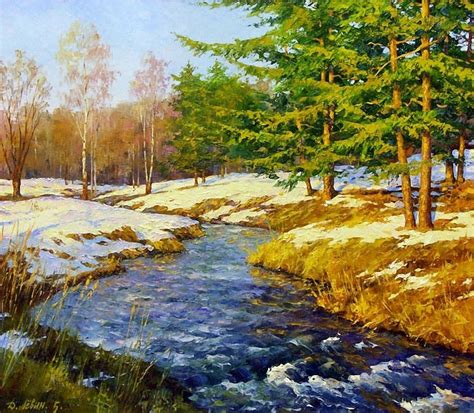 Дмитрий Левин | Рисунки пейзажей, Пейзаж картина маслом, Пейзажи