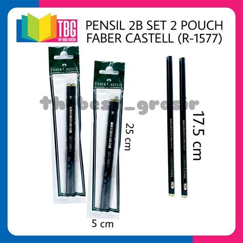 Jual PENSIL 2B SET 2 POUCH FABER CASTELL PENSIL FABER PENSIL POUCH