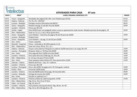 PDF ATIVIDADES PARA CASA 6º ano admin webplus bradmin webplus