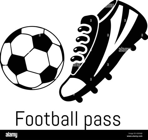 Football Pass Icon Simple Black Style Stock Vector Image And Art Alamy