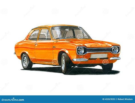 Ford Escort Mk 1 Adr Rs1600 Image éditorial Illustration Du Taper