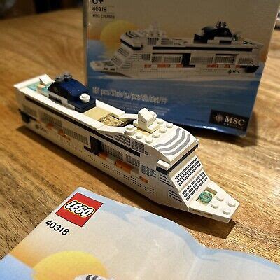 Lego 40318 MSC Cruises Cruise Ship 100 Complete Re Issue Of 40227