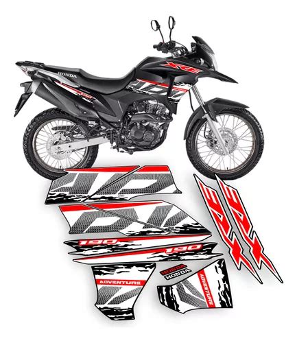 Kit Faixas Adesivos Xre 190 Adventure 2016 A 2024 Moto Preta