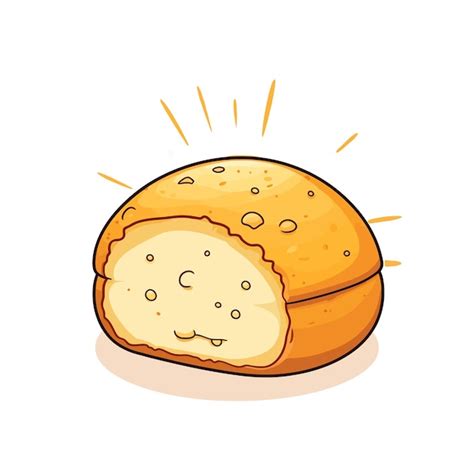 Ilustração vetorial de um prato de Pao de queijo brasileiro recém