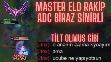 MASTER ELODA RAKİP ADC Yİ OYUNDAN SOĞUTTUK d leagueoflegends shaco