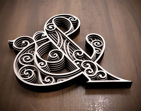 Layered Logogram Laser Cut Dxf Letter Dxf Etsy