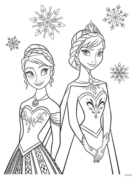 Princess Coloring Pages Frozen