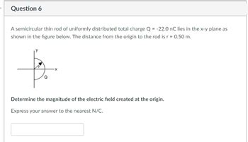 Answered A Semicircular Thin Rod Of Uniformly Distributed Total Charge