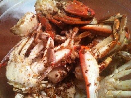 The Italian Fork: Baked Garlic Blue Claw Crabs