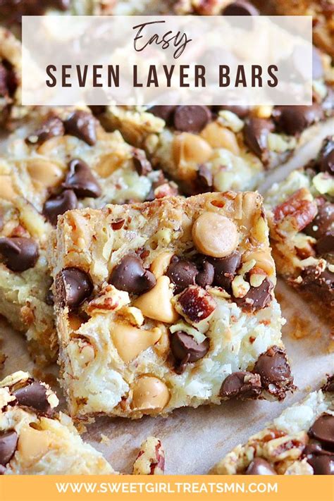 Seven Layer Cookie Bars Sweet Girl Treats Recipe Cookie Bar