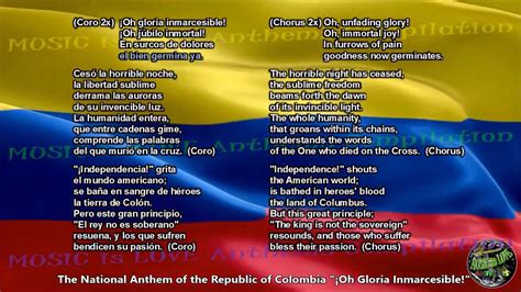 Letra Himno Nacional De Colombia - SEONegativo.com