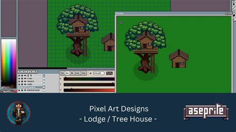 How To Create A Lodge Tree House With Pixel Art Aseprite Pixel