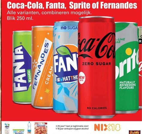 Coca Cola Fanta Sprite Of Fernandes Aanbieding Bij Dirk 1Folders Nl