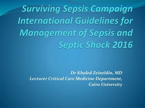 Applying the Surviving Sepsis Campaign Guidelines to Clinical Practice