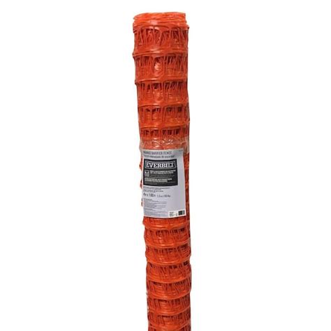 Have A Question About Everbilt 4 Ft X 100 Ft Orange Barrier Fence