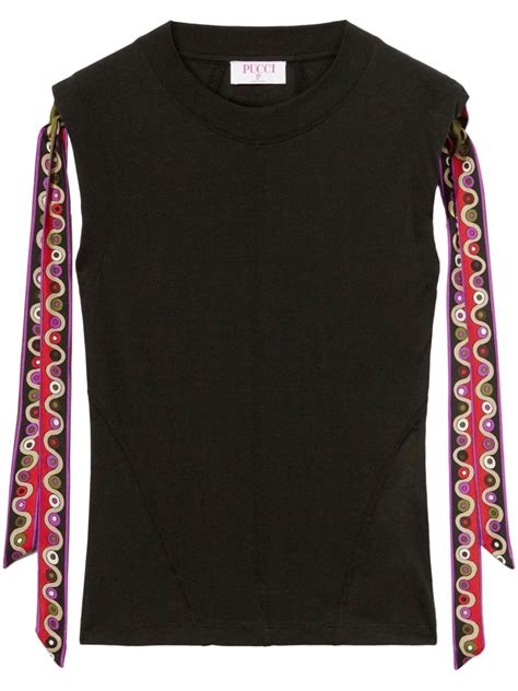 Pucci Iride Print Jersey T Shirt Black Farfetch