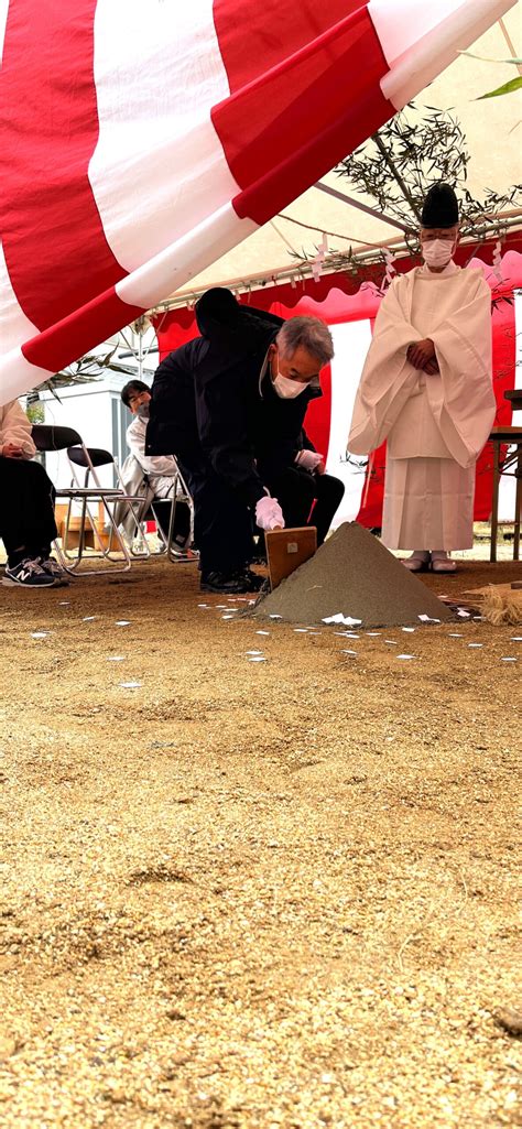 祝 F様邸地鎮祭を行いました お知らせ・ブログ 株式会社 風土