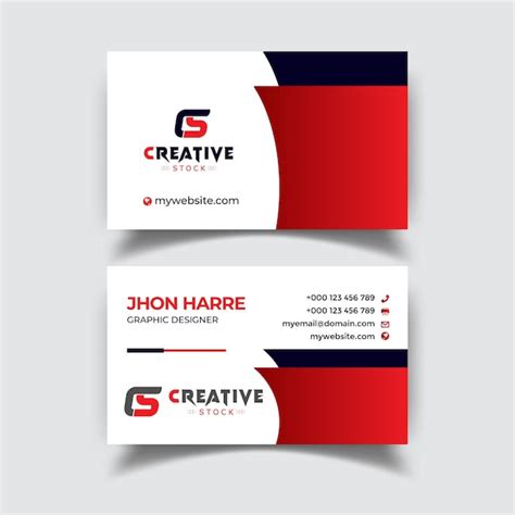 Premium Vector Corporate Business Card Design Vector Template