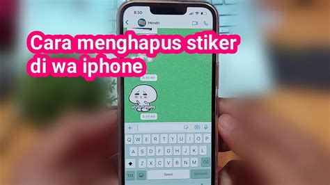 Cara Menghapus Stiker Di Wa Iphone YouTube