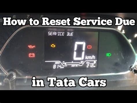 Tata Tiago Service Light Reset How To Reset Service Light Service