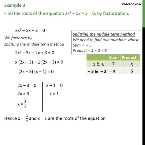 Example Find Roots Of X X By Factorization