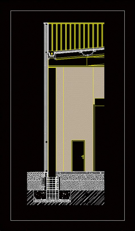 Seccion Constructiva Nave Industrial En Dwg Kb Librer A Cad