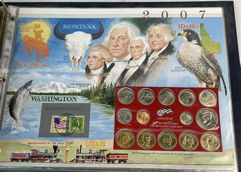 Lot US Uncirculated Coin Mint Sets Collection In Binder 1990 2010