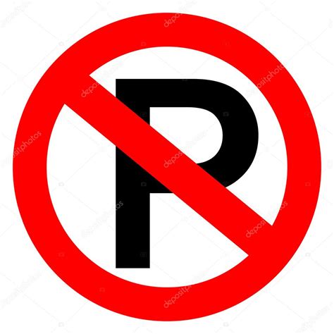 Kein Parkplatz-Vektor-Zeichen — Stockvektor #22014183