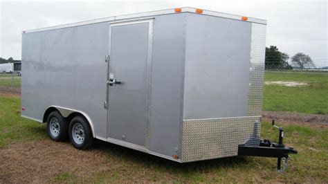 X Svr Enclosed Trailer Silver Frost Southern Trailer Off