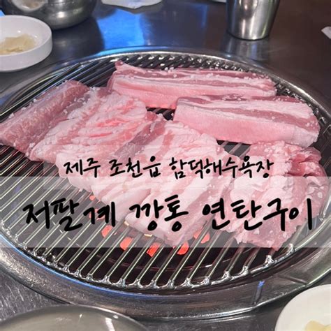 제주 현지인 맛집 조천읍 함덕해수욕장 근처 노포 저팔계 깡통 연탄구이 추천 메뉴는 흑돼지 생갈비 생 오겹살 네이버 블로그