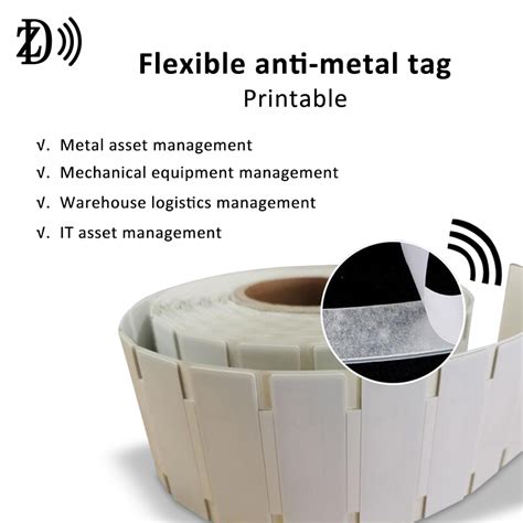 Printable On Metal Monza R Uhf Silvery Liner Flexible Rfid Anti Metal