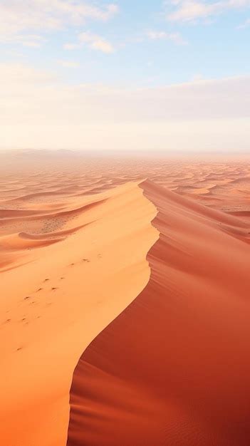 Premium AI Image A Picture Of A Sand Dune With Footprints In The Sand