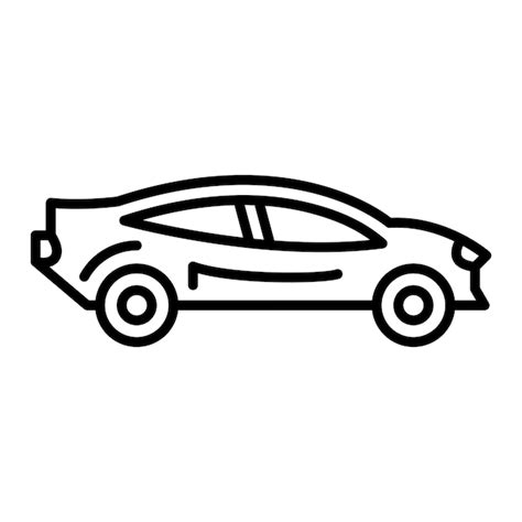 Icono De Los Coches Deportivos Vector Premium