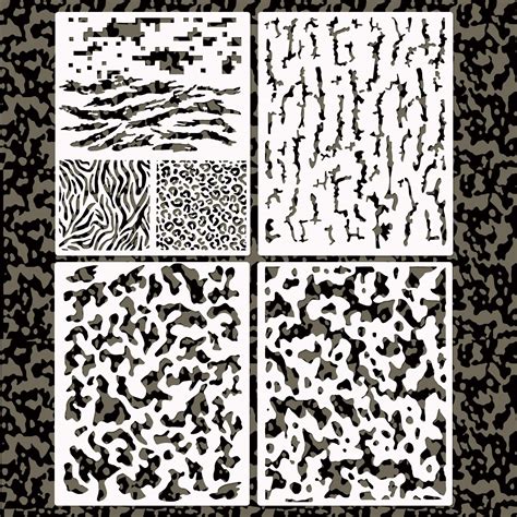 Buy Camo Stencils Camoue Pattern Stencils For Boat Spray Paint Tiger