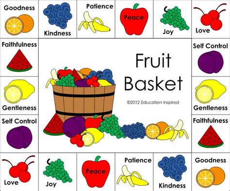 Fruit of the Spirit | Fruit of the spirit, Spirit game, Preschool games