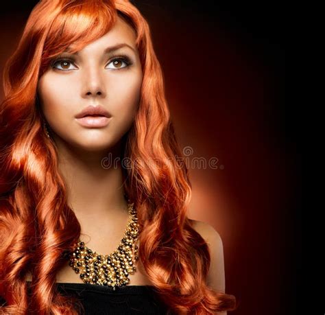 Girl With Healthy Long Red Hair Stock Image Image Of Luxury Model 26467399