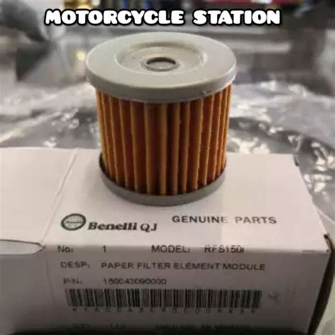 100 Original Benelli Rfs150 Rfs150i R18 R18i 150s Oil Filter Original Shopee Malaysia