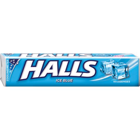 Halls Cough Drops Ice Blue 10s Agrimark