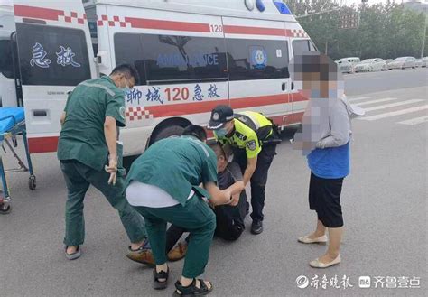 巡逻途中遇事故，聊城交警铁骑紧急救助受伤人员蒋中震张强二大队