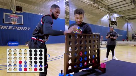 Epic Connect 4 Basketball Shooting Game Harlem Globetrotters Youtube