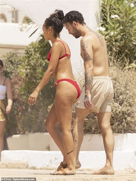 Leigh Anne Pinnock Shows Off Her Fit Physique In A Skimpy Red Bikini As