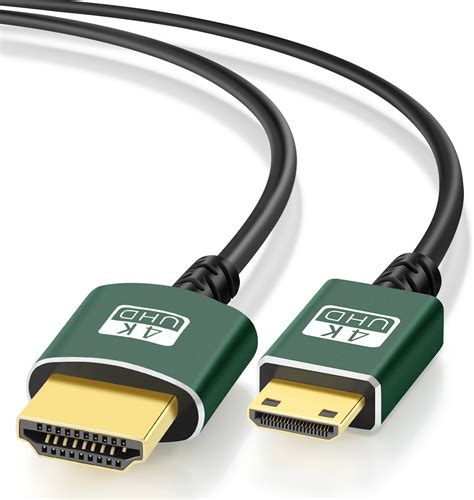 Thsucords Mini Hdmi To Hdmi Cable M Ultra Slim Flexible Hdmi Mini